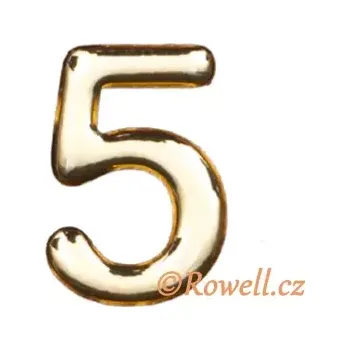Dveřní kování C37 Číslo 37mm zlatá '5'