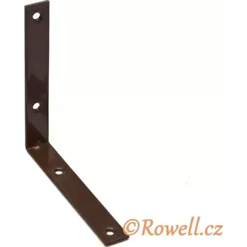 Nábytkové kování UH100 Úhelník 100 mm hnědý