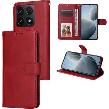 Pouzdro na mobilní telefon Magnet Case, Xiaomi 14T, červený