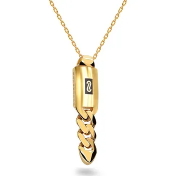 Přívěsek Monaco chain přívěsek classic plain plain link IZ31296PR + dárkové balení LUXUS zdarma