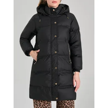 Dámský kabát Sinsay - Prošívaná puffer bunda s kapucí - černá - 528BA-99X - 528BA-99X-S-1