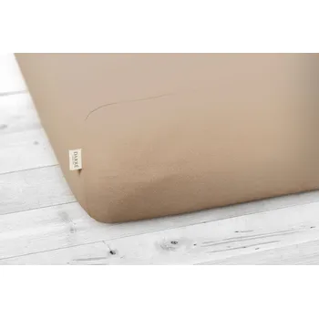 Prostěradlo DARRÉ Jersey prostěradlo světle hnědé na výšku matrace do 40 cm Velikost: 90 x 200