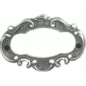 Nábytkové kování J2 Jmenovka starostříbro