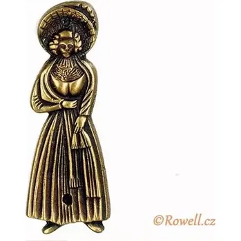 Nábytkové kování ST1 WC štítek dámy-st.mosaz