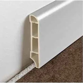Podlahová lišta Soklová lita PVC bílá matná 70 x 10,5 x 2500 mm ilustrační foto