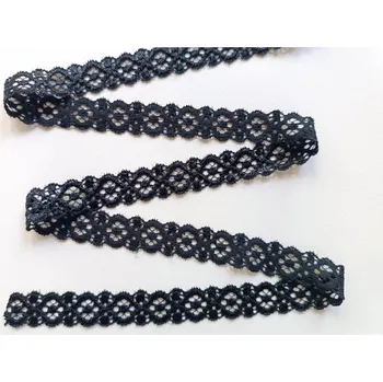 Krajka Pružná krajka černá, šíře 16 mm