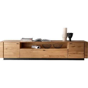 Televizní stolek Dubový TV stolek CLOE II z masivu