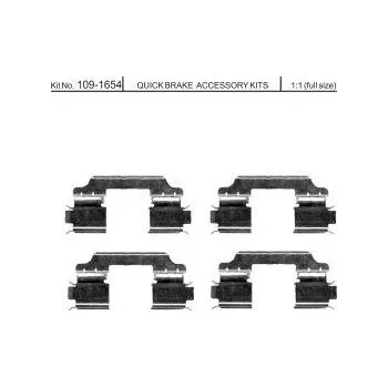 Brzdová destička Sada příslušenství brzdových destiček QUICK BRAKE