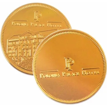 Cukrovinka Čokoládové mince s ražbou ø 34 mm 75000ks