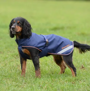 Pelíšek pro psa Bucas Deka pro psy Therapy Bucas, 150 g, navy/orange 40 cm