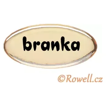 Dveřní kování SD Štítek zlatý 'branka'