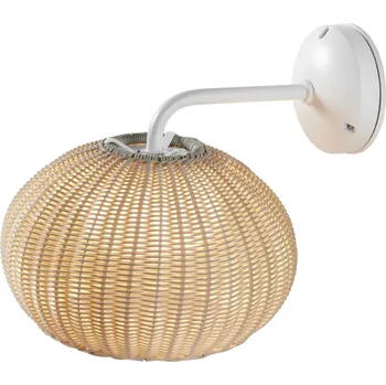 Venkovní osvětlení Venkovní nástěnná lampa Bover LED Garota, bílá/slonovinová barva, 27 cm - Výška stínidla 16 cm; Ø nástěnného držáku 12 cm bílá, barva slonové kosti LED 8,4 W celkem - Doprava zdarma