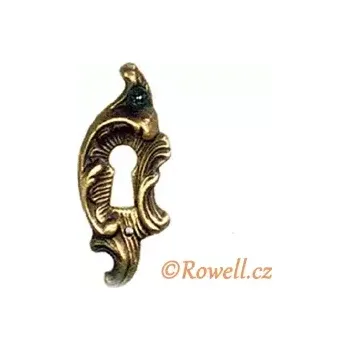 Nábytkové kování SK8 Štítek klíč staromosaz