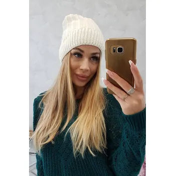 Čepice Fleecová čepice Anna K238 ecru UNI