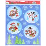 Wiky Dekorace okenní 41x29 cm Baňky VÁNOCE