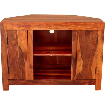 Televizní stolek Rohový tv stolek z masivu palisandr 100x70x50