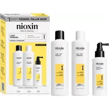 Přípravek proti padání vlasů Nioxin System 1 Trial Kit 2x150ml + 50ml