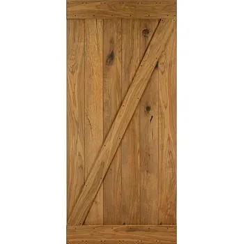 Interiérové dveře Dřevěné posuvné dveře na stěnu MODERN RUSTIC Z Dýha - Dub Bronz