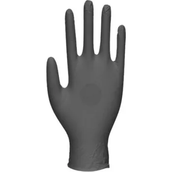 Pracovní rukavice Jednorázové rukavice 100, Černá M Bez prášku GA006*