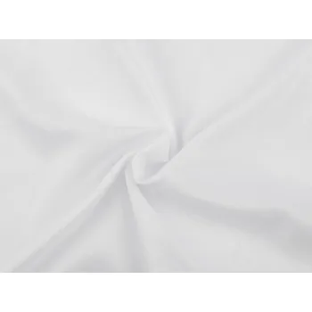 Imitace hedvábí s kovovým leskem METRÁŽ - 1 (3) bílá