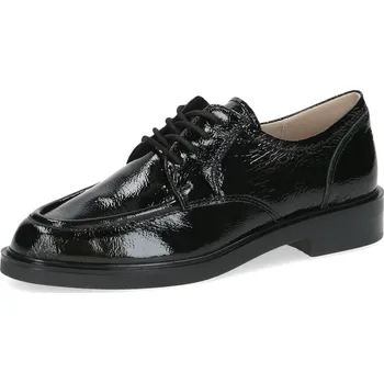 Dámské polobotky Dámské kožené polobotky 9-23303-43-017 Caprice černá Barva: black naplak, Velikost: 38,5