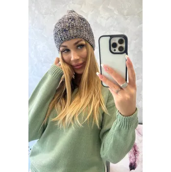 Čepice Fleecová čepice Melisa K241 navy blue+blue UNI