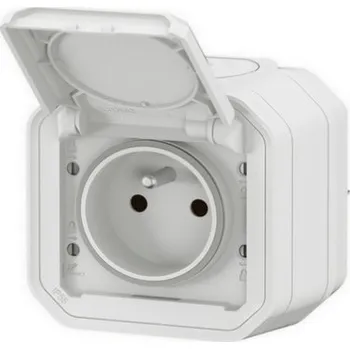 vypínač Legrand Plexo IP55 venkovní zásuvka 16A bílá komplet pro povrchovou montáž 069781L