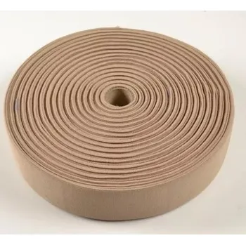 Guma, pruženka prádlová tmavě béžová 20mm, metráž