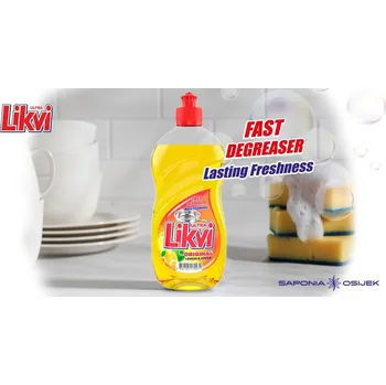 Mycí prostředek Saponia Jar nádobí LIKVI Ultra original 450 ml Velikost balení: 450ml
