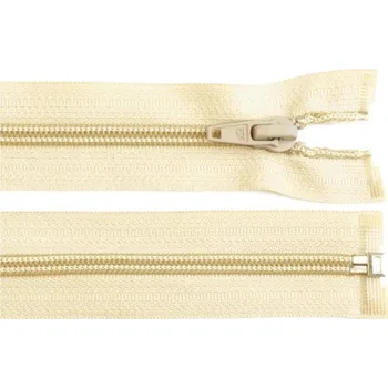 Zip Zip spirálový, dělitelný, 5mm, délka 80 cm, světle béžový