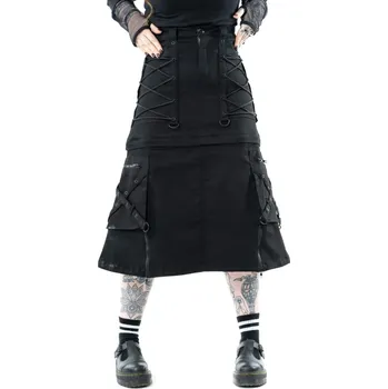 Dámská sukně sukně dámská POIZEN INDUSTRIES - KNIGHTLEY - BLACK - XL