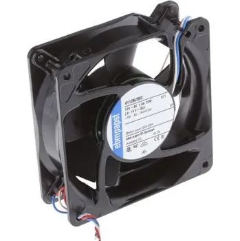 PC ventilátor ebm-papstAxiální ventilátor 12 V DC DC, průtok vzduchu: 310m³/h 21.6W1.8A, 119 x 119 x 38mm