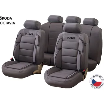 Potah sedadla Cappa Autopotahy Perfetto&nbsp;YL Luxury Škoda Octavia šedá