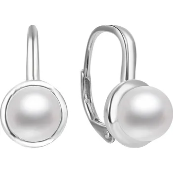 Náušnice NUBIS® Stříbrné perlové náušnice - NB-3059