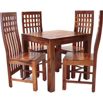 Jídelní set Jídelní set pro 4 osoby masiv z indického palisandru