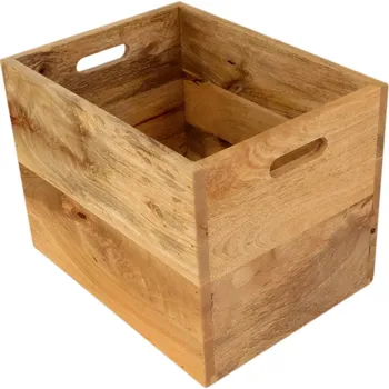 Úložný box Koš na noviny 40x30x30 Gita z masivu mango