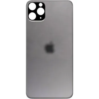 Náhradní kryt pro mobilní telefon Apple Sklo zadního krytu s větším otvorem na kameru iPhone 11 Pro Max - vermírně šedé
