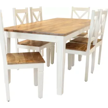 Jídelní set Jídelní set pro 6 osoby masiv mango