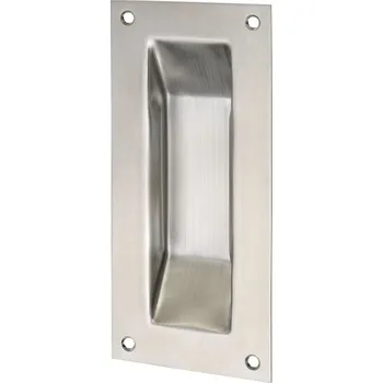 Dveřní kování Mušle pro posuvné dveře MARCHESI, hranatá, 90 x 200, nerez mat