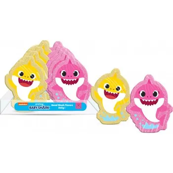 Dětská kosmetika BABY SHARK Bomba do koupele 140g - BABY SHARK Bomba do koupele 140g - modrá • růžová • žlutá RŮŽOVÁ