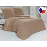 Jednobarevné povlečení bavlněné na zip 70x90, 140x200 KOMFORT béžové