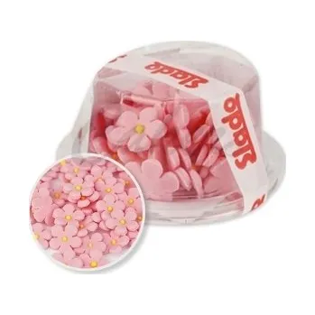 Cukrovinka Cukrové květy růžové 45ks