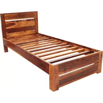Postel Masivní postel 90x200 z dřeva palisandr