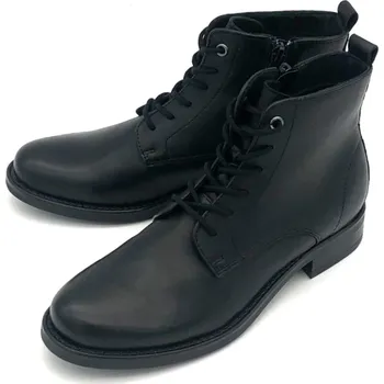 Dámská zdravotní obuv Dámská kožená kotníková obuv WH-177H20 Klondike černá Barva: černá, Velikost: 37