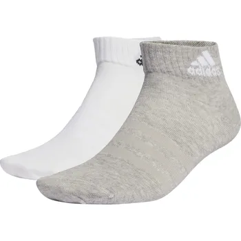 ADIDAS Ponožky Thin and Light Sportswear Ankle – 6 párů 35/36 BÍLÁ|ČERNÁ|ŠEDÁ