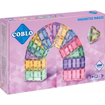 ostatní stavebnice Coblo Pastel magnetická stavebnice 100 dílků