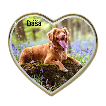 Smuteční dekorace Srdce porcelán