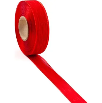 Stuha Stuha Rustico 25 mm Červená