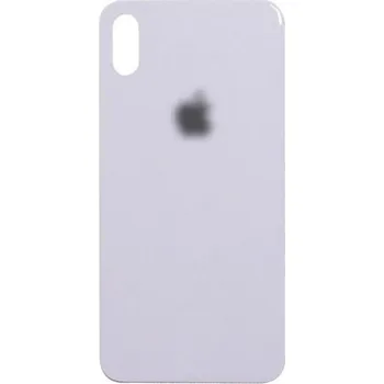 Náhradní kryt pro mobilní telefon Apple Sklo zadního krytu s větším otvorem na kameru iPhone XS Max - bílé