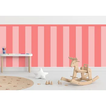 Tapeta Textilní samolepící tapeta - Obdélník - Růžová barva Kombinace, 100cm